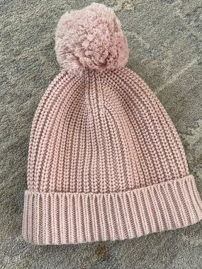Jamie Kay Kids Knit Pom Beanie - Pale Pink